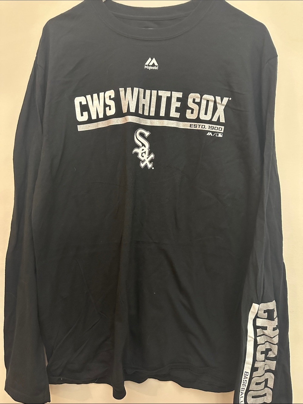 Majestic Black CWS White Sox Long Sleeve Tee